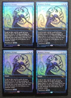 mtg 記憶の氾濫 プロモ foil ４枚セット ストアチャンピオンシップ mtg 記憶の氾濫 プロモ foil 4枚セット ストアチャンピオンシップ