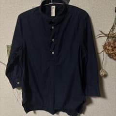 Niko and... 綿100%シャツ ブラウス 紺色のサムネイル