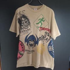 オールドスケート マルチプリント Tシャツ サンタ パウエル - メルカリ