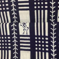 【専用】柳蛙格子ゆかた　反物　新国劇　沢田正二郎　未使用のサムネイル