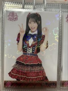 佐藤綺星 赤チェック AKB48 20周年記念 生写真 ホログラム 武道館 佐藤綺星 赤チェック AKB48 20周年記念 生写真 ホログラム 武道館