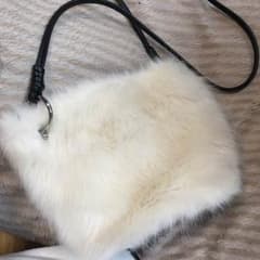 ZARA フェイクファーショルダーバッグのサムネイル