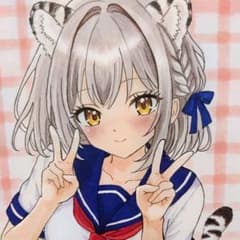 一点物 手描き 原画】アナログ イラスト オリジナル☆ホワイトタイガー