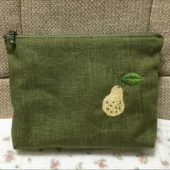 樋口愉美子ミナペルホネン好きな方 ポーチ ハンドメイド 刺繍  手作りのサムネイル