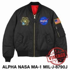 ALPHA NASA MA-1 L MIL-J-82790J 赤裏地 刺繍美品 ALPHA NASA MA-1 L MIL-J-82790J 赤裏地 刺繍美品 - メルカリ