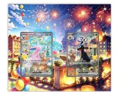 ポケモンカード 30thエーフィ ブラッキー ディスプレイフレームのみ