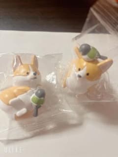 コーギー 小鳥 フィギュア カプセルトイ 2点セットのサムネイル