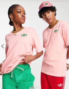 アディカラー 70s ユニセックス ラージ トレフォイル Tシャツ 新品タグ付きのサムネイル