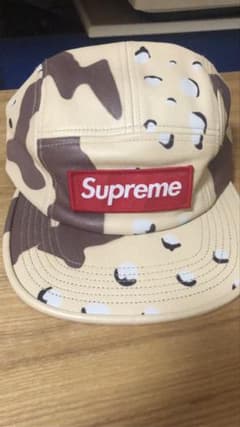 supreme レザー　カモ　キャップのサムネイル