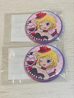プリティーリズム オーロラドリーム まるくじ 缶バッジ 高峰みおん 2点