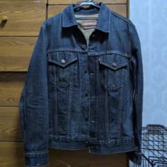 Levi's 505 ダークブルー デニムジャケット Levi's ダークブルー デニムジャケット Mサイズ - メルカリ