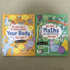 英語絵本 your body とmaths 2冊セット　訳アリのサムネイル
