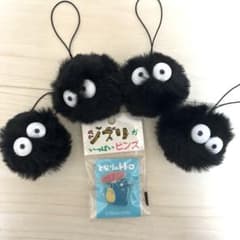 이웃집 토토로 중 토토로 배지 전부 쿠로스케 마스코트 4개 세트