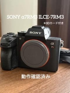 【SDカード付き】SONY α7RM3 ILCE-7RM3 ボディ 動作確認済 SDカード付き】SONY α7RM3 ILCE-7RM3 ボディ 動作確認済 - メルカリ