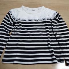130cm 長袖Tシャツ ボーダーのサムネイル
