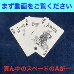 ハトメアンビシャス 青裏 スペードのA 手品 HA-10BJのサムネイル