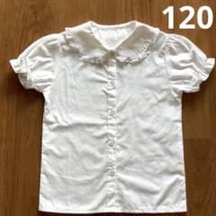 パフスリーブブラウス120  半袖ブラウス120 フォーマルブラウス120のサムネイル