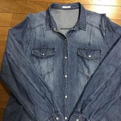 デニムワンピース✨GU✨XLのサムネイル