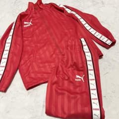 廃盤 y2k レアカラー PUMA プーマ 赤 ジャージ 上下 平成 - メルカリ