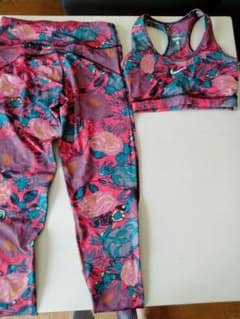 DRI-FIT ヨガウェア Sサイズ 花柄パンツMサイズのサムネイル