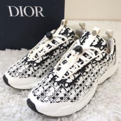 極美品✨Dior オブリーク トロッター カナージュ スニーカー B24 正規 