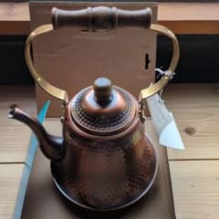 純銅製 やかん 2.2L ブロンズ仕上のサムネイル