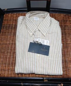 【新品】Brooks Brothers アイリッシュリネン BDシャツのサムネイル