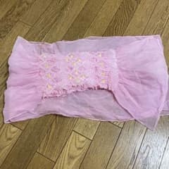 S.Y様専用　子供浴衣帯 へこ帯 絞り模様❤︎ピンクのサムネイル