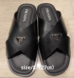 PRADAプラダサンダルメンズ27㎝新品未使用 - メルカリ