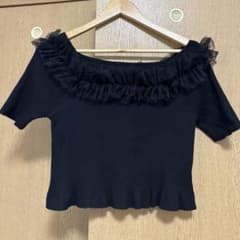 one after another NICE CLAUPフリルリブテレコトップスのサムネイル