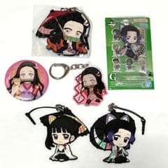 【6点まとめ売り】鬼滅の刃 グッズ 禰豆子 しのぶ カナヲ アクスタ ラバー
