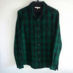 ネルシャツ 緑色【BROWNY VINTAGE】 アメカジ パンク ロカビリーのサムネイル
