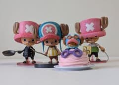 ONE PIECE 쵸퍼 피규어 4점