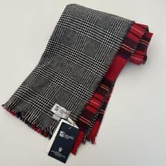 タグ付き　大判マフラージョンストンズ　 カシミヤ　ウール　リバーシブル　千鳥 m68975169322_1.jpg?1763094632