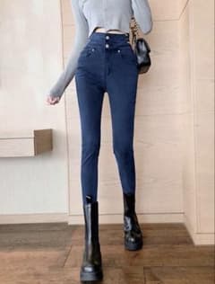 ハイウエスト スキニーデニムパンツのサムネイル