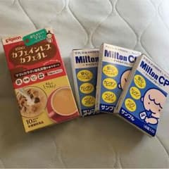 発送前セール☆カフェインレスカフェオレとミルトン錠剤☆のサムネイル