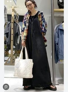 【新品タグ付き】ニコアンドmisayoさんプロデュース デニムジャンパースカートのサムネイル