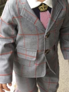 キッズ スーツ 上下 入園 七五三 結婚式９０ 男の子のサムネイル