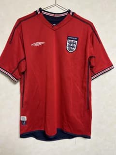 2004 UMBRO イングランド代表 ゲームシャツ リバーシブル 赤 y2k