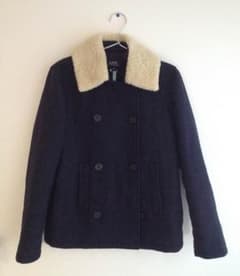 A.P.C. アーペーセー ボア付きウールコートのサムネイル