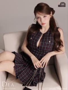 Dea. by ROBE de FLEURS ツイードミニドレスのサムネイル