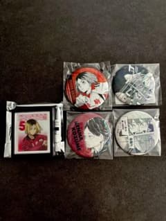 c*e様 ハイキュー!! 孤爪研磨 缶バッジ 4個 ＋ ミラーマグネット セットのサムネイル