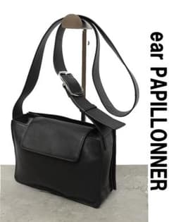 X429/美品 ear PAPILLONNER ショルダーバッグ レザー 黒 - メルカリ