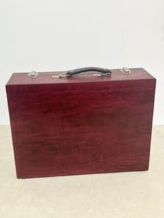 [Used, Excellent Condition] Bunbodo Art Supplies Case, Wooden Bag, Showa Retro, Antique, Vintage