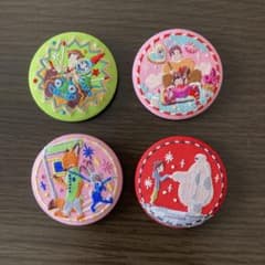キャラクター刺繍バッジ4個セットのサムネイル