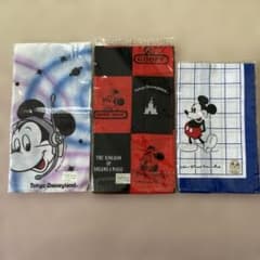3枚セット 昭和レトロ 東京ディズニーランド ミッキーマウス ハンカチ