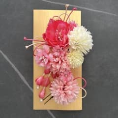 髪飾り 和装 花 ピンク ホワイト 成人式 卒業式 ウェディングのサムネイル