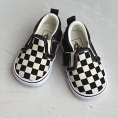 VANS スニーカー スリッポン 靴 ファーストシューズ チェック 12.5cmのサムネイル