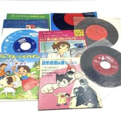 昭和レトロ アニメ レコード10枚 タイガーマスク ハイジ 月光仮面他