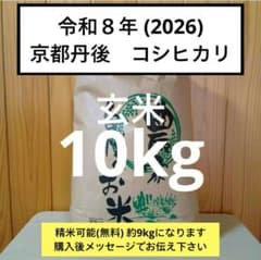 10kg⑦【新米 】令和8年度 京都丹後産 コシヒカリ 玄米 約10キロ
